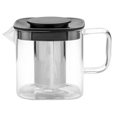 Imagem de Chaleira de Vidro com Infusor para Servir Café e Chá Jarra que Vai ao Fogo com Infusor de Chá