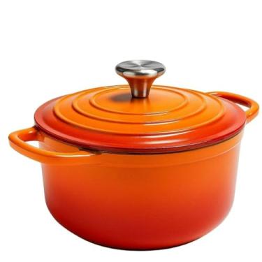Imagem de Caçarola Antiaderente Nanocerâmica 20cm – 2,7L | Cozinha Saudável | Uso Diário | Compatível com Indução e Forno(vermelho)