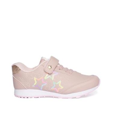 Imagem de Tênis Infantil Club Happy Galaxy Estrelas Rosa Antigo, Rosa antigo, 24