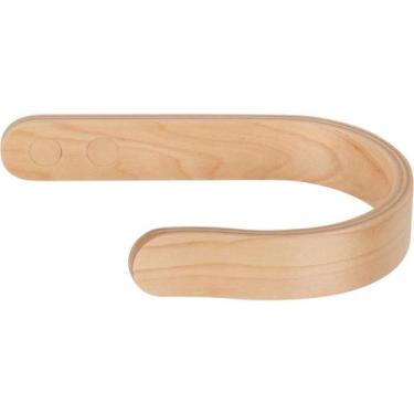 Imagem de Curtain Holdbacks Waveply Wood em forma de U Hook Maple, conjunto de 2