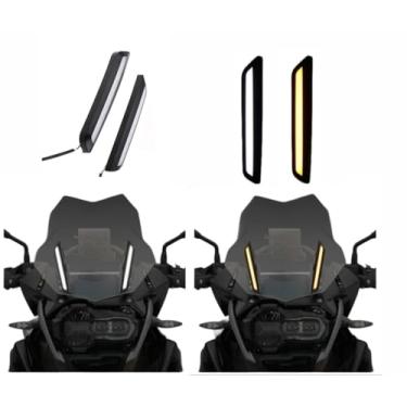 Imagem de Par de Luz Para brisa LED Diurna Drl e Seta Motos BMW modelos descrição - Luz indicadora de seta - 2 UNIDADES