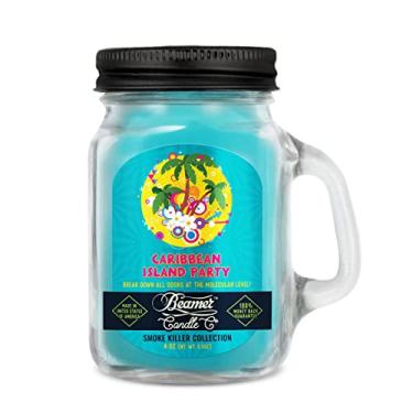 Imagem de Beamer Candle Co. – Vela de festa da ilha do Caribe – Aroma de frutas tropicais e especiarias – Notas de maçã Fuji, abacaxi, banana – Eliminação de odor – Alta fragrância – Pote pequeno de 113 g