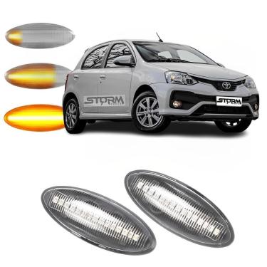 Imagem de Pisca Seta Sequencial Para Toyota Etios Sedan Par Dinâmica