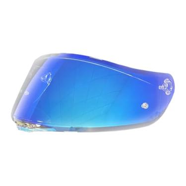 Imagem de ZQIYDYP Protetor facial K5 de substituição, viseira de capacete resistente a arranhões com proteção UV compatível com capacete AGV K1, K1S, K3SV, K5, K5S (Revo Clear Blue-dia e noite)