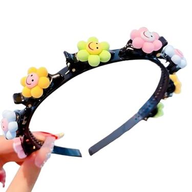 Imagem de Tiara Infantil Presilhas com Flores Decorativas, Acessório para Cabelo, Multicolorido, Meninas