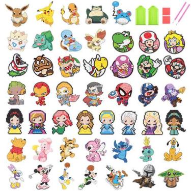 Imagem de Kit de adesivos de pintura Diamond Art KOJEFCV para crianças de 4 a 12