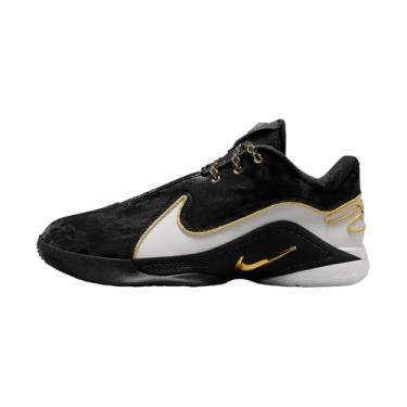Imagem de Nike Tênis de basquete masculino Lebron 22 XXII, Branco/ouro metálico/preto, 36