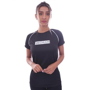 Imagem de Camiseta Feminina Raglan Proteção UV 50 Academia Verão Adulto Esporte Mechler-Feminino