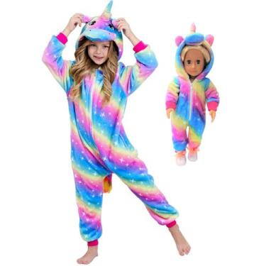 Imagem de Fantasia CHETOSHO Unicorn com capuz para meninas, Halloween 9-10Y