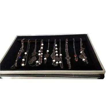 Imagem de Kit Revenda 20 Aneis Com Mostruario Bandeja Folheado A Prata