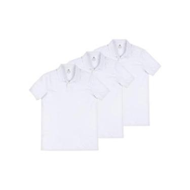 Imagem de Kit com 3 Camisetas Polo Masculina Hering N3a7 Azul Marinho-Masculino