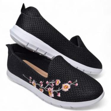Imagem de Tênis Feminino Calce Fácil Sem cadarço Slip On Confort Jaques Couto Sh