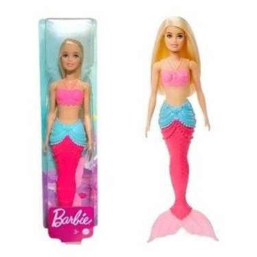 Imagem de Barbie Sereia Dreamtopia Loira com Cauda Rosa - Mattel