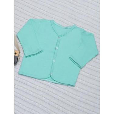 Imagem de Casaquinho Infantil Malha 100 Algodão Conforto e Elasticidade Verde - 