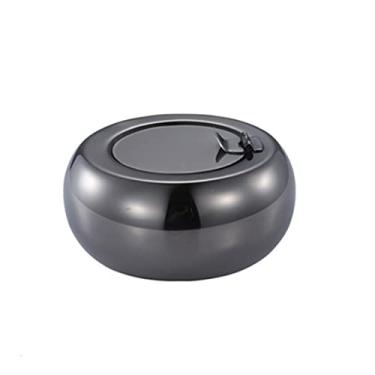Imagem de Cinzeiros à prova de vento para cigarros cinzeiro aço inoxidável exterior cinzeiro para exterior moderno cinzeiro de mesa cinzeiro à prova de vento com tampa cinzeiros decoração de bancada suporte de