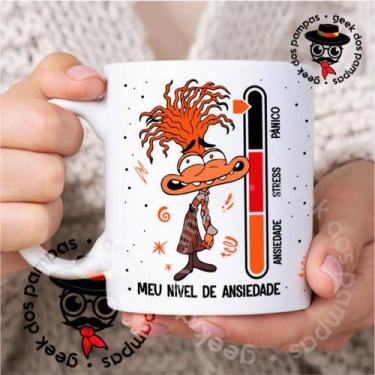 Imagem de Caneca de Cerâmica Divertidamente Novas Emoções Alegria Raiva Medo Tri