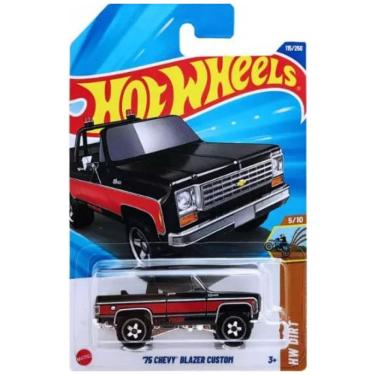 Imagem de Hot Wheels 75 Chevy Blazer Custom Preto, Série HW Dirt 510, 115/250