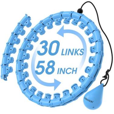 Imagem de Anel de fitness pesado JKSHMYT 30 links ajustável 3 kg azul