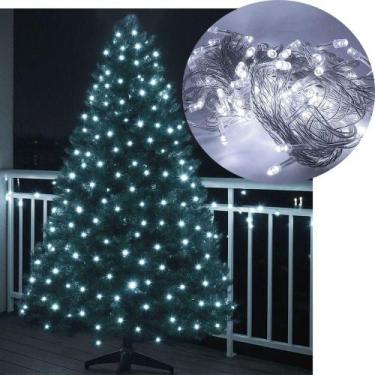 Imagem de Pisca Cordão Varal Natal 100 Lâmpadas Led Branco De 10m 220v - OUTRAS 