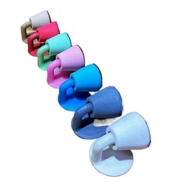 Imagem de Kit 4 Trava Porta Segurador Anti Impacto (Sortido)