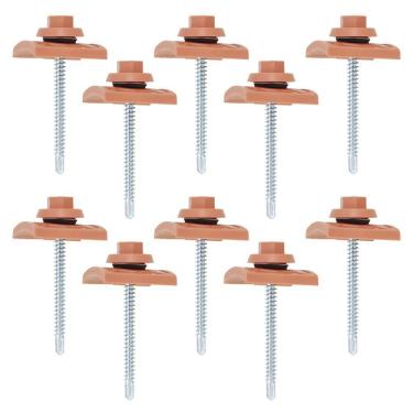 Imagem de Kit De Vedação E Fixação Para Telha Plan Cerâmica Com 10 Peças - 081180630021 - Permatti