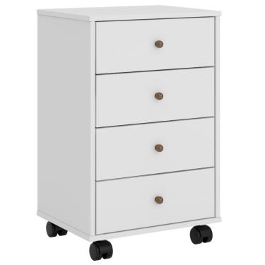 Imagem de Mesa De Cabeceira 4 Gavetas Presence Branco