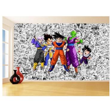 Imagem de Papel De Parede Dragon Ball Goku Vegeta Anime 3,5M Dbz157 - Você Decor