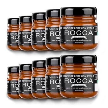 Imagem de Doce de Leite Rocca com Avelã Kit 10 Potes de 50g