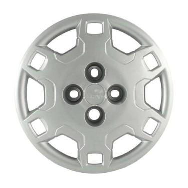 Imagem de Calota 044ca-pta aro 14 prata cubo alto - unidade - GRID PRATA