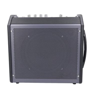 Imagem de LiebeWH Amplificador Potente de 30 W, Amplificador de Bateria Portátil Leve, Entradas de Canal Duplo, Conexão BT, Entrada AUX de 3,5 Mm para Guitarras de Bateria Eletrônica, Interface de Telefones,