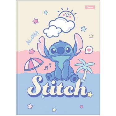 Imagem de Caderno Stitch Holográfico Brochura Colegial FORONI - 80 Folhas (Colorido)