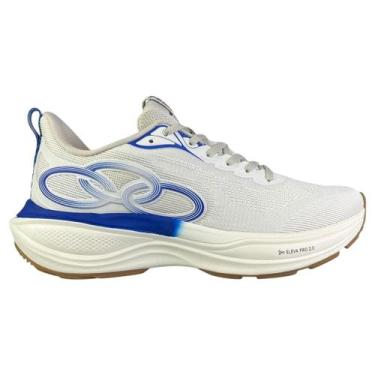 Imagem de Tenis De Corrida Masculino Olympikus Pride 4 Original Cor:Branco/AzulT