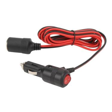 Imagem de Generic Cabo de Extensão de Conexão Confiável para Isqueiro, Saída 12v 24v 10-15a para Câmera de Carro, Material de Cobre Em Pvc para Veículos