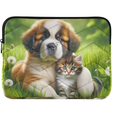 Imagem de Capa protetora para laptop personalizada Chow Chow filhote de cachorro gatinho para MacBook Pro capa protetora de laptop de 13 polegadas universal 13-14 polegadas