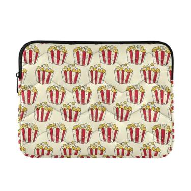 Imagem de Bolsa feminina amarela pipoca, capa protetora média à prova de choque para transporte, bolsas de computador de 13 a 13,3 polegadas para laptops