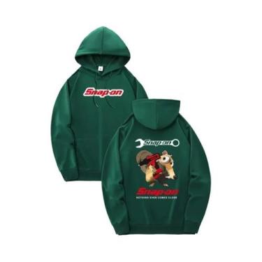 Imagem de Moletom Masculino Estiloso Com Bolso Frontal, Levemente Elástico, Cord