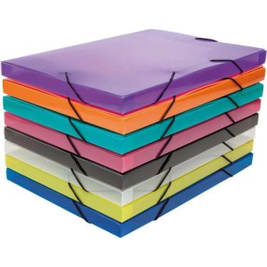 Imagem de Pasta aba elástica plástica oficio 20mm topline  10un