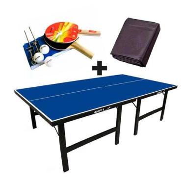 Imagem de MESA DE PING PONG MDP 15mm 1001 KLOPF + KIT Suporte, Rede, Bolinhas 50