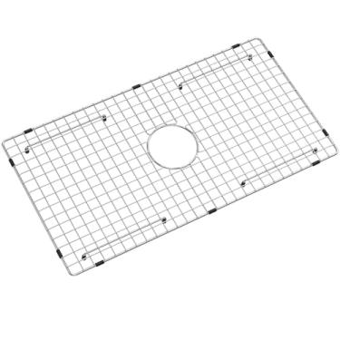 Imagem de Grade inferior da pia 29-1/5.1 cm x 15-9/40.6 cm, ralo centralizado com raio de canto 3/20.3 cm, protetor de pia