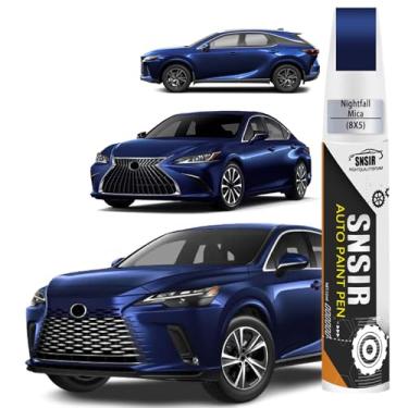 Imagem de Tinta de retoque de carro (8X5 Nightfall Mica) compatível com Lexus, caneta de pintura de carro, reparo de arranhões, tinta de retoque dois em um, removedor de arranhões de carro premium para