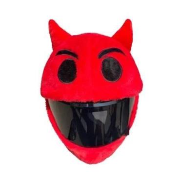 Imagem de Capa De Capacete De Motocicleta De Pelúcia Cartoon Para Proteção Em At
