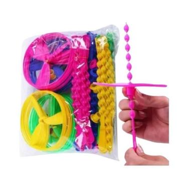 Imagem de Brinquedo Clássico De Bambu Para Crianças, Dragão Voador De Empurrar, 