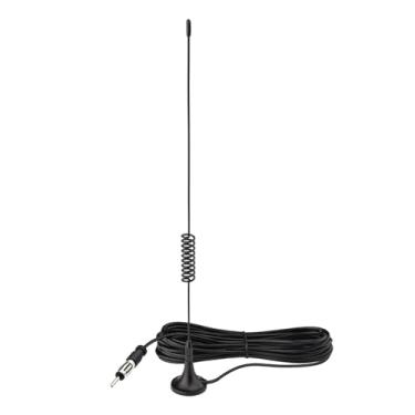 Imagem de SZSAUTO Antena Estérea Universal para Carro, Antena de Rádio AM FM, Suporte Magnético, Antena de Rádio para Carro, Caminhão, SUV, Caminhão, RV, Barco Marítimo, Unidade de Cabeça Estérea, Leitor de CD