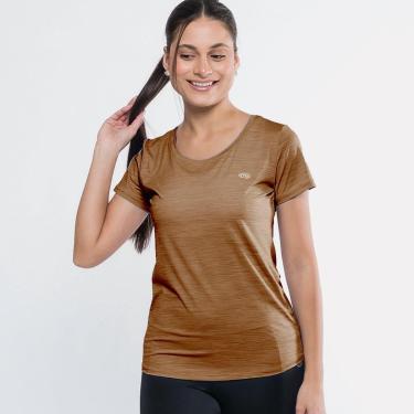 Imagem de Camiseta Poliamida Feminina Marcio May Fitness Fitness Vivant Brown-Feminino