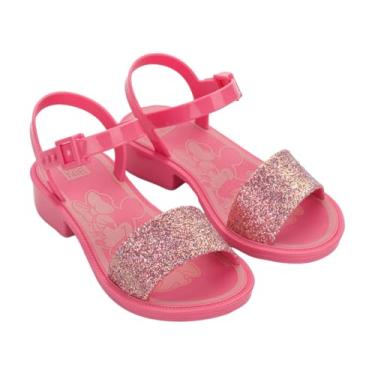 Imagem de Sandália de Salto Infantil Menina Disney Charming Glitter Grendene Kids (Rosa Médio, BR, Criança de 1 a 3 anos, Numérico, 26)