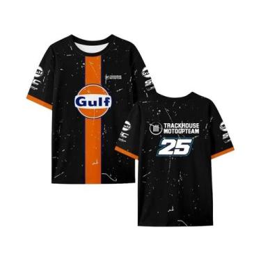 Imagem de Camiseta Masculina De Secagem Rápida Com Estampa 3D De Corrida De Moto