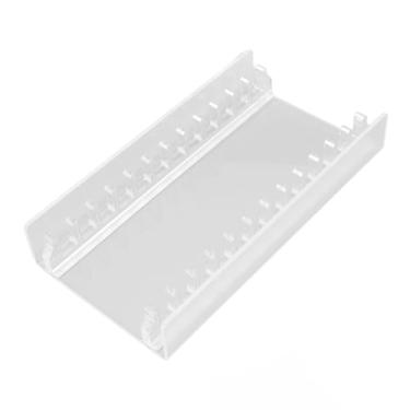 Imagem de Organizador de armazenamento de jogos Base de acrílico transparente antiderrapante Suporte de exibição de disco de jogo para configuração de jogos domésticos Design compacto e