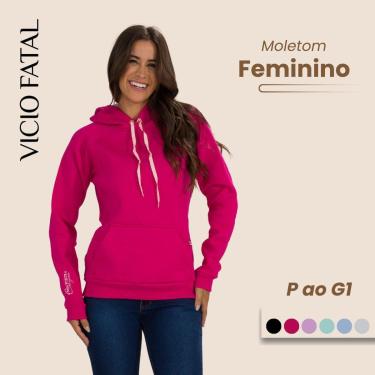 Imagem de Moletom Feminino Claro - Gola Alta e Conforto Premium Tecido Macio para o Dia a Dia-Feminino