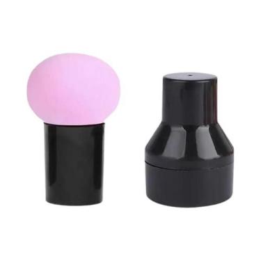 Imagem de Esponja De Maquiagem Em Formato De Cogumelo, Dupla Utilização (Seca E 