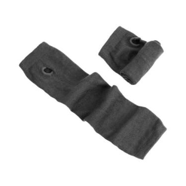 Imagem de Luvas Sem Dedos Unissex De Malha Com Listras Punk, Manga Comprida, Est